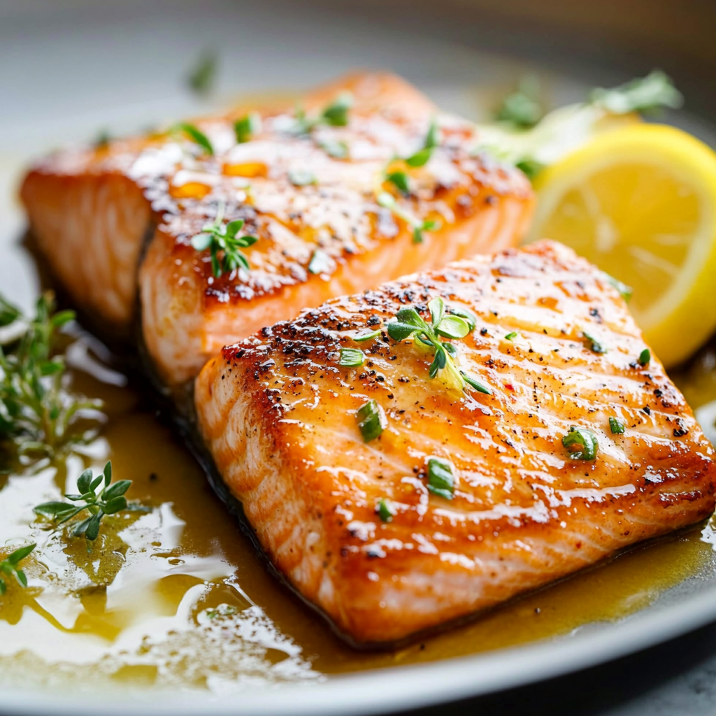 Baked or Pan-Seared Honey Glazed Salmon: Omega-3 Rich & Easy